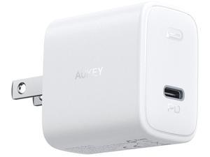 AUKEY PA-F1 Swift Charger USB C 3.0 Foldable Plug with Cable 18W White - 3pcs