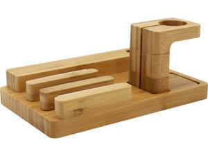 Trexonic TRX-1100WOOD Bamboo Apple Watch and Iphone Charging Stand Trexonic TRX-1100WOOD Bamboo Apple Watch and Iphone Charging Stand