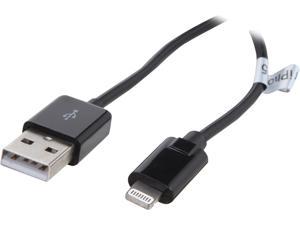 Nippon Labs USB-LI-3BK 3 ft. MFi Certified Black Apple 8-pin Lightning Connector to USB 3ft Cable for Apple iPhone5, iPad4, iPad Mini, iPod Touch 5th Gen, iPod Nano 7th Gen - Charge and Sync Cable