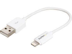 StarTech.com USBLT15CMW White Apple 8-pin Lightning Connector to USB Cable for iPhone / iPod / iPad StarTech.com USBLT15CMW White Apple 8-pin Lightning Connector to USB Cable for iPhone / iPod / iPad