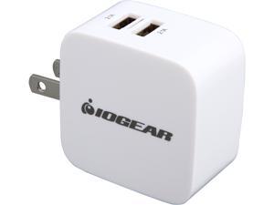 IOGEAR GPAW2U4 White GearPower Dual USB 4.2A (20W) Wall Charger IOGEAR GPAW2U4 White GearPower Dual USB 4.2A (20W) Wall Charger