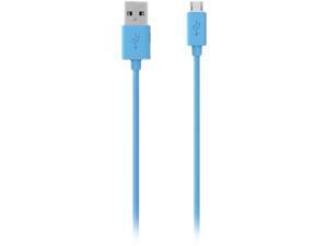 BELKIN F2CU012bt04-BLU Blue Micro USB to USB ChargeSync Cable BELKIN F2CU012bt04-BLU Blue Micro USB to USB ChargeSync Cable