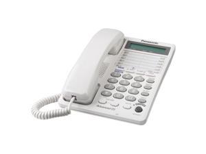 Panasonic KX-TS208W 2-line Operation 2-Line Integrated Telephone System 16-Digit LCD with Clock