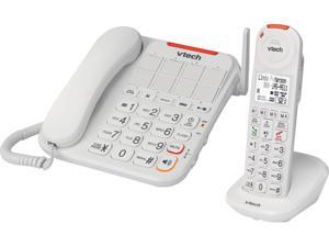 Vtech VTSN5147 DECT 6.0 Amplified Corded/Cordless Answering System with Big Buttons & Display