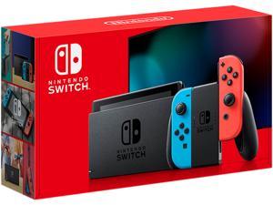 Nintendo Switch Console with Neon Blue and Neon Red JoyCon