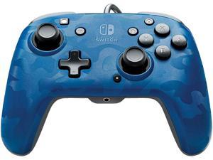 PDP  Faceoff Deluxe Audio Wired Blue Camo Controller  Nintendo Switch 500134NACM02