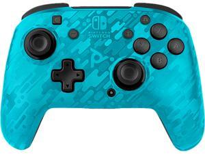 PDP 500202NACMLB Faceoff Wireless Deluxe Controller  Neon Blue Camo For Nintendo Switch