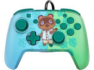 PDP Faceoff Deluxe Audio Wired Controller Animal Crossing Tom Nook for Nintendo Switch