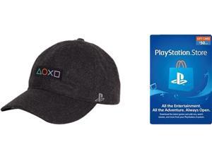 PlayStation Bundle: Bundle Includes PlayStation Launch Dad Hat, and PSN Live Card $50 PlayStation Bundle: Bundle Includes PlayStation Launch Dad Hat, and PSN Live Card $50