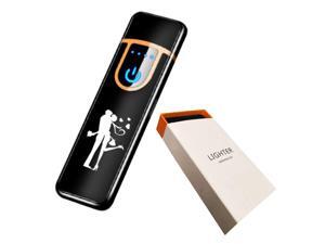 Smart Electric Lighters USB Rechargeable Windproof Flameless Plasma Touch Ignition Cigarette Power Indicator Flameless Lighter Smart Electric Lighters USB Rechargeable Windproof Flameless Plasma Touch Ignition Cigarette Power Indicator Flameless Lighter
