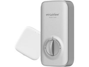 LaView Smart Door Lock, Enabled Connect WiFi & Bluetooth and Achive Wireless & Keyless Entry Door Lock, Compatible with Alexa, Fits Your Existing Deadbolt