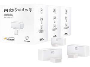 Eve Door & Window - Apple HomeKit Smart Home Wireless Contact Sensor for Windows & Doors, Automatically Trigger Accessories & Scenes, App Notifications, Bluetooth, Thread, 3 Pack
