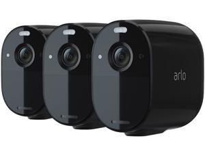 Arlo Essential Spotlight Camera 3-Pack, Wire-Free 1080p, Integrated Spotlight Color Night Vision 2-Way Audio, Rechargeable Battery Direct to WiFi - No Hub Needed, Works with Alexa & Google Assistant