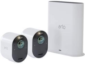 Arlo Ultra 2 Spotlight Camera Kit | Wire-Free, 4K Video & HDR | Color Night Vision, 2-Way Audio, 6-month battery life, Motion Activated, 180° View | White Arlo Ultra 2 Spotlight Camera Kit | Wire-Free, 4K Video & HDR | Color Night Vision, 2-Way Audio, 6-month battery life, Motion Activated, 180° View | White