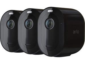Arlo Pro 4 Wire-Free Spotlight Camera - 3 Cameras Pack - 2K Video with HDR | Indoor/Outdoor Security Cameras with Color Night Vision, Spotlight, 160° View, 2-Way Audio, Siren - Black Arlo Pro 4 Wire-Free Spotlight Camera - 3 Cameras Pack - 2K Video with HDR | Indoor/Outdoor Security Cameras with Color Night Vision, Spotlight, 160° View, 2-Way Audio, Siren - Black