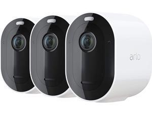 Arlo Pro 4 Wire-Free Spotlight Camera - 3 Cameras Pack - 2K Video with HDR | Indoor/Outdoor Security Cameras with Color Night Vision, Spotlight, 160° View, 2-Way Audio, Siren - White Arlo Pro 4 Wire-Free Spotlight Camera - 3 Cameras Pack - 2K Video with HDR | Indoor/Outdoor Security Cameras with Color Night Vision, Spotlight, 160° View, 2-Way Audio, Siren - White