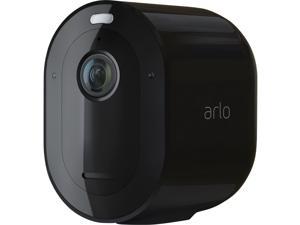 Arlo - Pro 4 Spotlight Camera - Indoor/Outdoor 2K Wire-Free Security Camera with Color Night Vision - Black