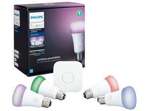 Philips Hue White & Color Ambiance A19 LED Starter Kit - Multicolor Philips Hue White & Color Ambiance A19 LED Starter Kit - Multicolor