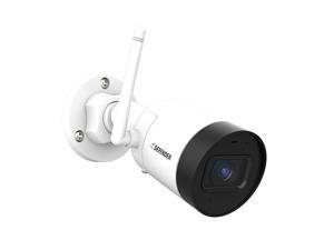 Defender Guard Security Camera 2K Resolution Wi-Fi. Plug-In. IP Camera with Mobile Viewing, Audio Recording and No Monthly Fees