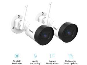 Defender Guard 4 Megapixel (2K) WiFi IP Camera, Mobile Viewing, Audio Recording, No Monthly Fees (2 Packs)