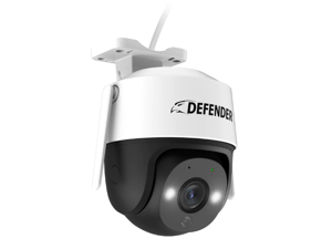 Defender Guard Pro PTZ 2K QHD WiFi Plug-In Power Security Camera, Motion Tracking, Color Night Vision, Human Detection, Audio, 2-way Talk