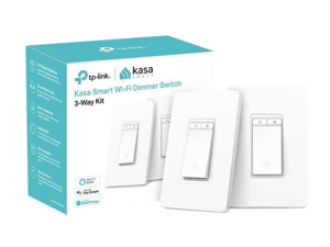 Kasa Smart 3 Way Dimmer Switch KIT, Dimmable Light Switch Compatible with Alexa, Google Assistant and SmartThings, Neutral Wire Needed, 2.4GHz, ETL Certified, No Hub Required (KS230 KIT_V2), White