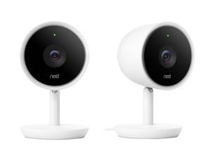 Nest Cam IQ Indoor - Full HD Wired Smart Home Security Camera (2-Pack)