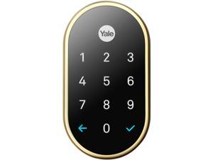 Nest x Yale lock (Polished Brass) with Nest Connect