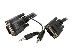 Rosewill RCW-H9022 - 10-Foot VGA / SVGA Male to Male Cable with 3.5mm Stereo Audio Connector