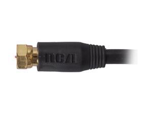 RCA VH625N 25 ft. Digital RG6 Coaxial Cable in Black Color w/ F connector RCA VH625N 25 ft. Digital RG6 Coaxial Cable in Black Color w/ F connector