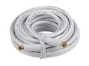 RCA VH625WHN 25 ft. Digital RG6 Coaxial Cable in White Color w/ F connector RCA VH625WHN 25 ft. Digital RG6 Coaxial Cable in White Color w/ F connector