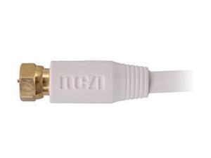 RCA VH612WH 12 ft. Basic Series Digital RG6 Coaxial Cable in White Color RCA VH612WH 12 ft. Basic Series Digital RG6 Coaxial Cable in White Color