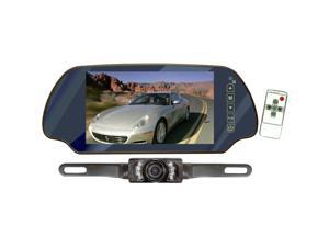 PYLE 7" TFT Mirror Monitor w/ Rear-View Night Vision Camera PYLE 7" TFT Mirror Monitor w/ Rear-View Night Vision Camera