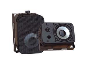 PYLE PDWR40B 2 CH 5.25" Indoor/Outdoor Waterproof Speakers (Black) Pair
