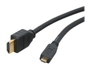 Link Depot HDMI-10-MICRO 10 ft. Black HDMI Type A male to HDMI Micro male HDMI Standard to HDMI Micro Cable Male to Male Link Depot HDMI-10-MICRO 10 ft. Black HDMI Type A male to HDMI Micro male HDMI Standard to HDMI Micro Cable Male to Male