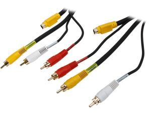 C2G 29156 Value Series 4-in-1 RCA + S-Video Cable, Black (50 Feet, 15.24 Meters) C2G 29156 Value Series 4-in-1 RCA + S-Video Cable, Black (50 Feet, 15.24 Meters)
