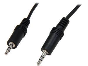 C2G 40413 3.5mm M/M Stereo Audio Cable, Aux Cable, Black (6 Feet, 1.82 Meters)