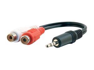 C2G 40422 Value Series One 3.5mm Stereo Male to Two RCA Stereo Female Y-Cable (6 Inches) C2G 40422 Value Series One 3.5mm Stereo Male to Two RCA Stereo Female Y-Cable (6 Inches)