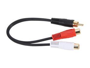 C2G 03177 Value Series One RCA Mono Male to Two RCA Stereo Female Y-Cable, Black (6 Inches) C2G 03177 Value Series One RCA Mono Male to Two RCA Stereo Female Y-Cable, Black (6 Inches)