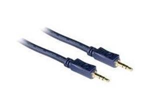 C2G 40602 Velocity 3.5mm M/M Stereo Audio Cable, Aux Cable, Blue (6 Feet, 1.82 Meters)