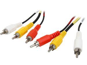 C2G 40447 Value Series Composite Video + Stereo Audio Cable, Black (3 Feet, 0.91 Meters)
