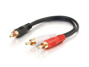 C2G 03161 Value Series One RCA Mono Male to Two RCA Stereo Male Y-Cable, Black (6 Inches) C2G 03161 Value Series One RCA Mono Male to Two RCA Stereo Male Y-Cable, Black (6 Inches)