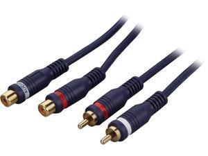 C2G 13040 6 ft. Velocity RCA Stereo Audio Extension Cable Male to Female
