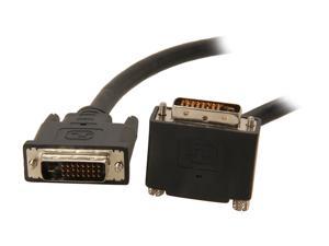 StarTech.com DVIDDMMTA6 Black Male to Male 90° Upward Angled Dual Link DVI-D Monitor Cable