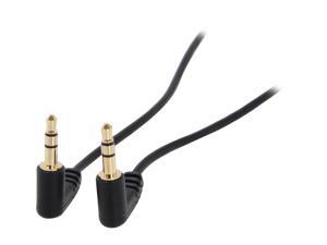 StarTech.com MU1MMS2RA Slim 3.5mm Right Angle Stereo Audio Cable - M/M Male to Male StarTech.com MU1MMS2RA Slim 3.5mm Right Angle Stereo Audio Cable - M/M Male to Male