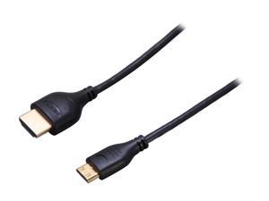 StarTech.com HDMIACMM3S 3 ft. Black Slim High Speed HDMI® Cable with Ethernet Male to Male