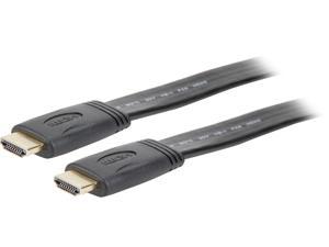 StarTech.com HDMIMM10FL 10 ft. Black Flat High Speed HDMI Cable with Ethernet Male to Male