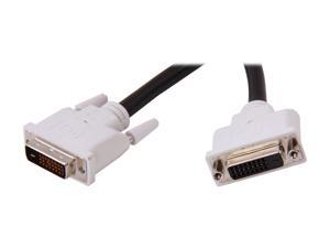 StarTech.com DVIDEXTAA6IN Black Male to Female DVI-D Dual Link Digital Port Saver Extension Cable