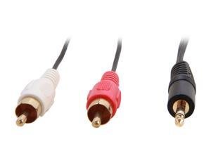 StarTech.com MU3MMRCA 3 ft. Stereo Audio Cable - 3.5mm Male to 2x RCA Male Male to Male