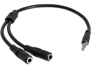 StarTech.com MUY1MFFS Slim Stereo Splitter Cable - 3.5mm Male to 2x 3.5mm Female - Slim Phono Stereo Y Cable StarTech.com MUY1MFFS Slim Stereo Splitter Cable - 3.5mm Male to 2x 3.5mm Female - Slim Phono Stereo Y Cable